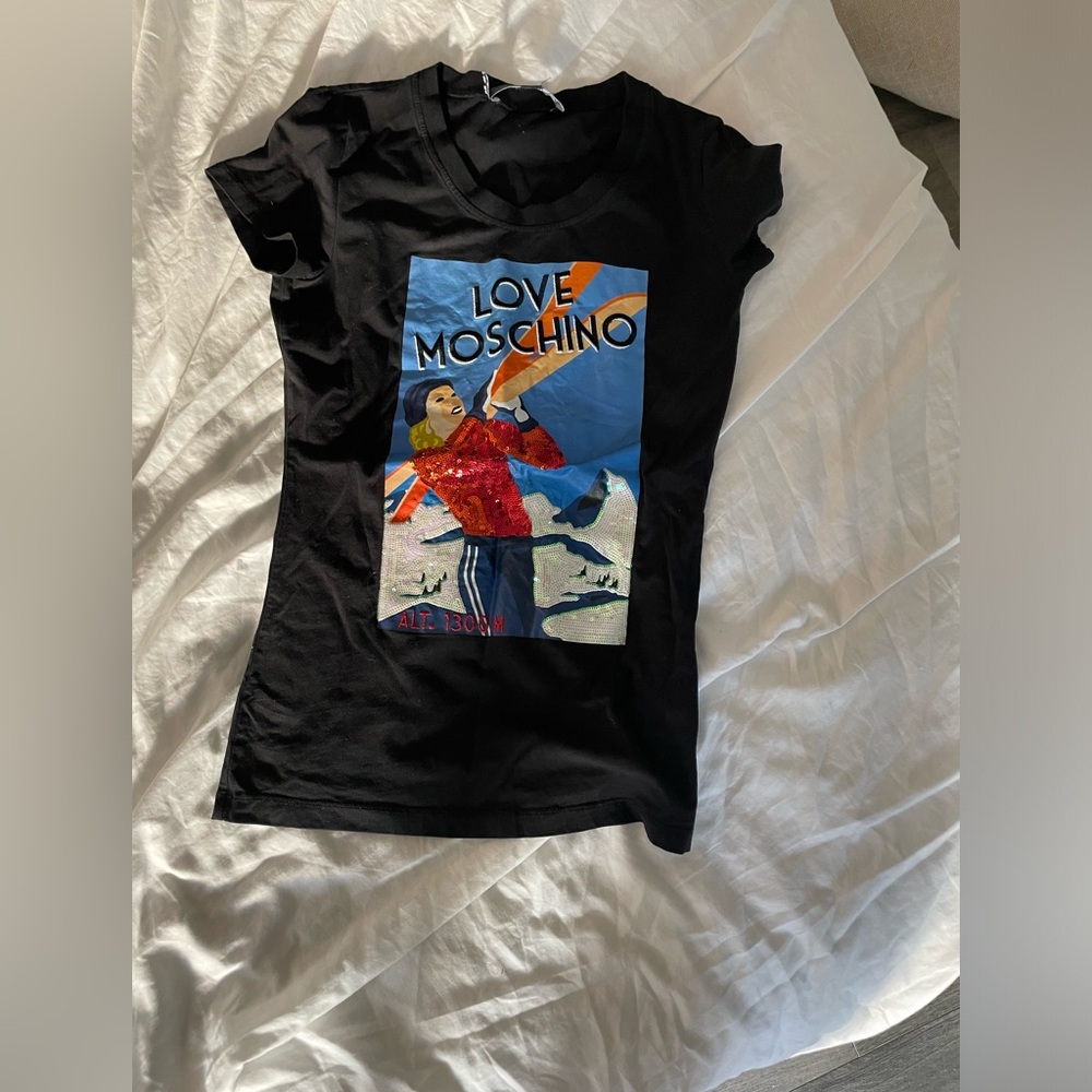 Love Moschino Ski T Shirt Small